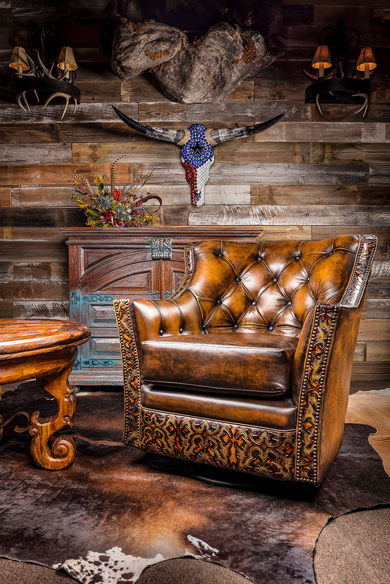western swivel chairs