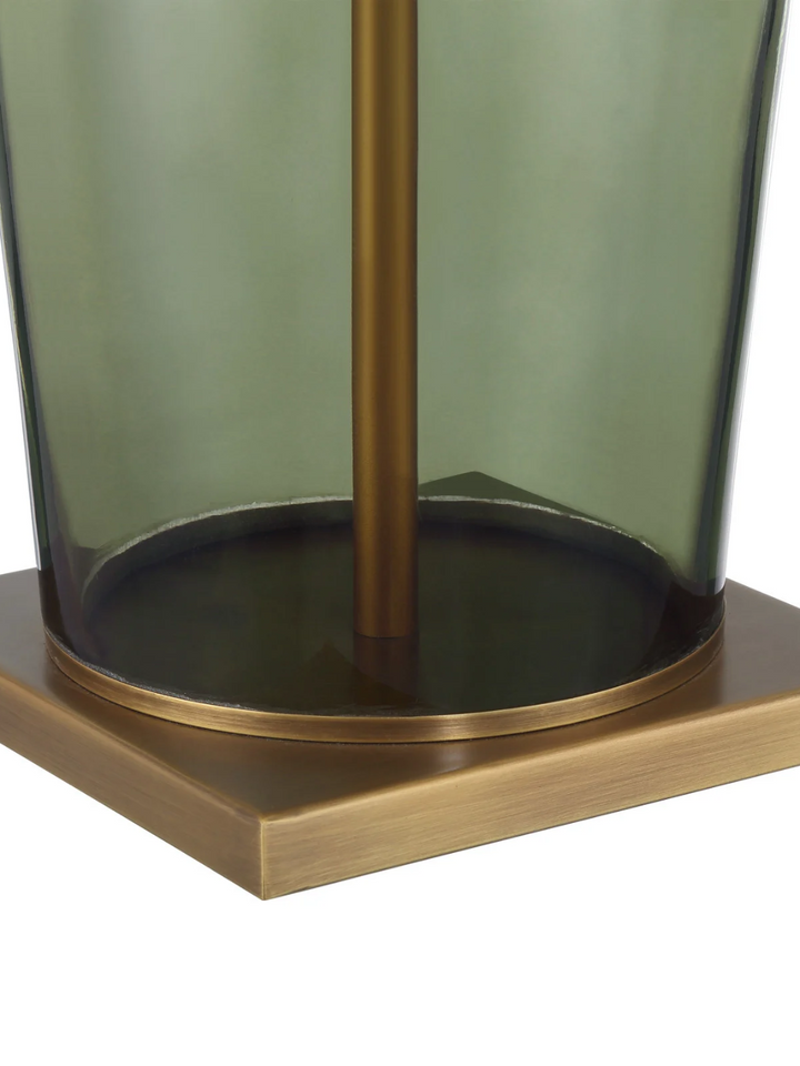 Antique Olive Green Table Lamp