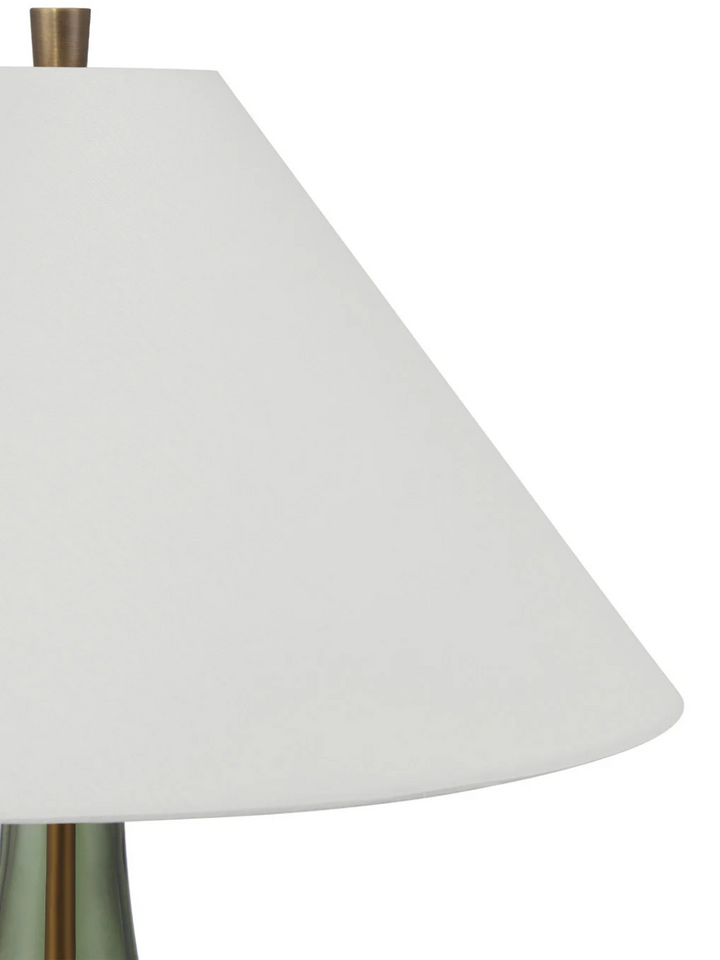 Antique Olive Green Table Lamp