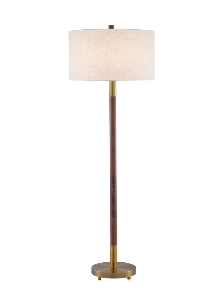 Bravo Mahogany Floor Lamp
