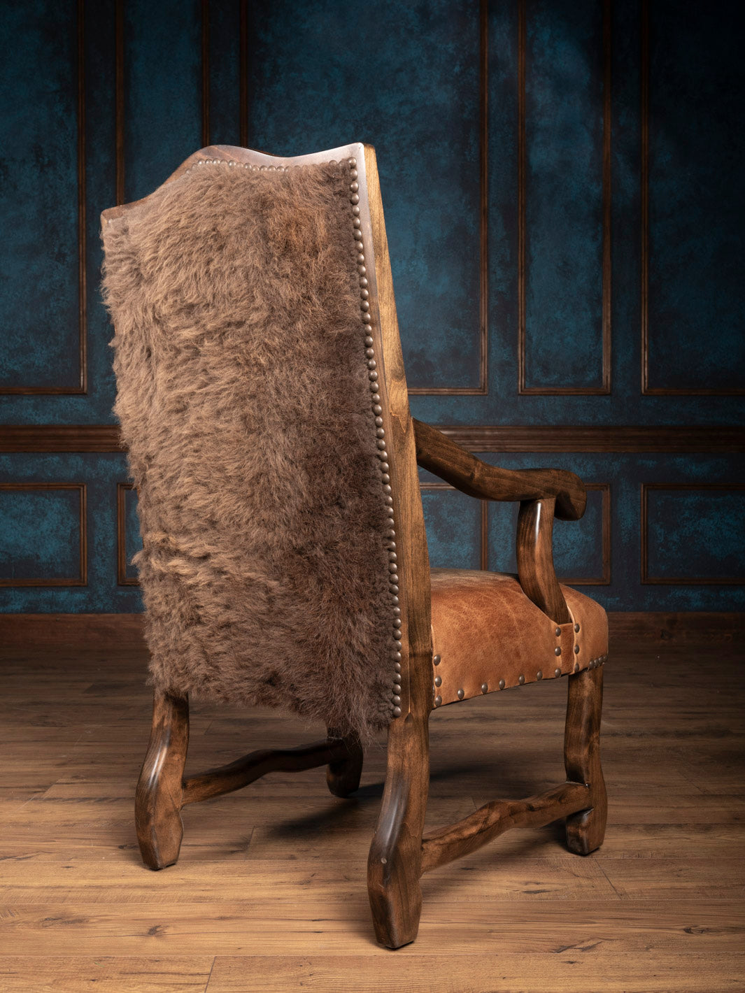 Buffalo Leather Dining Arm Chair