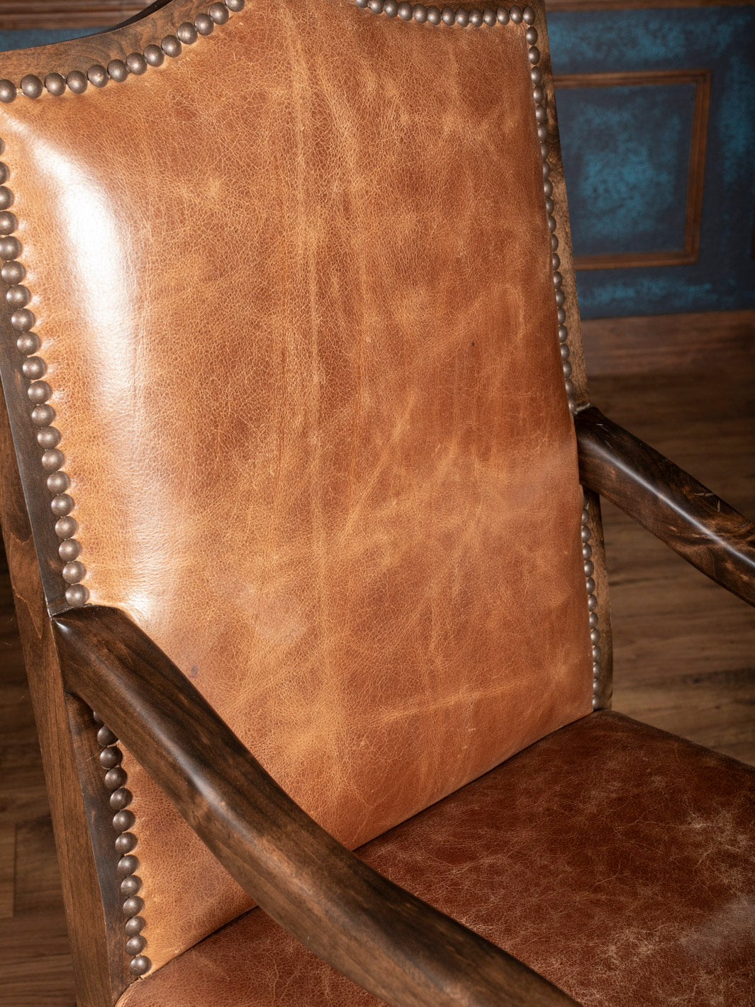Buffalo Leather Dining Arm Chair