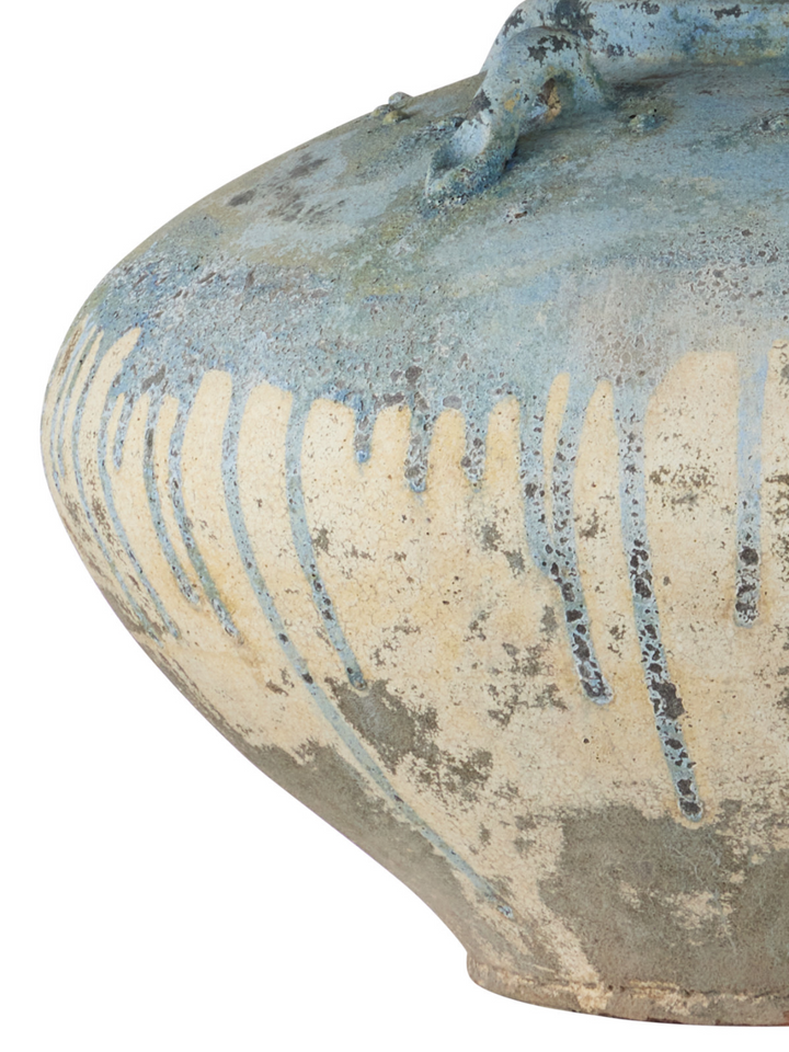 Catania Antique Blue Drip Table Lamp