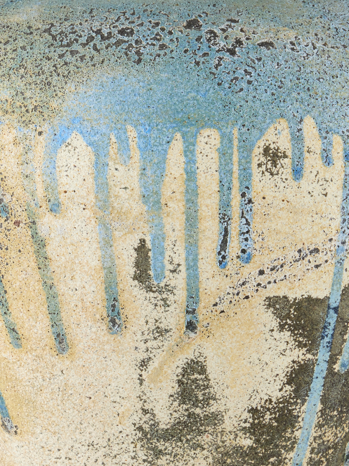 Catania Antique Blue Drip Table Lamp