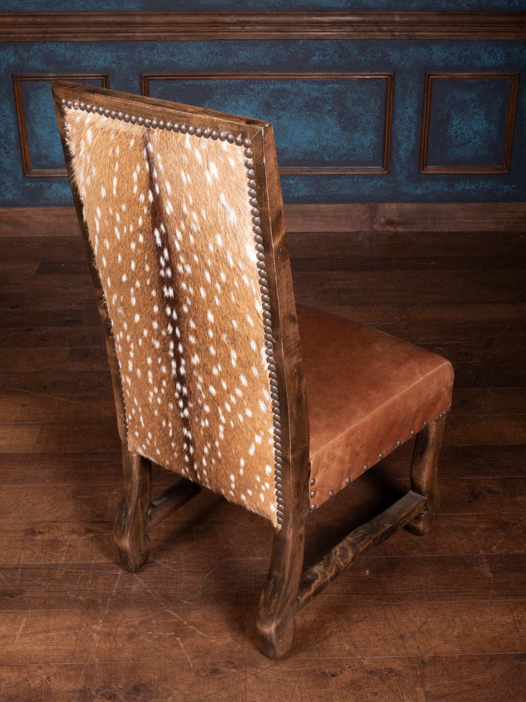 Crest Axis Hide Leather Dining Chair