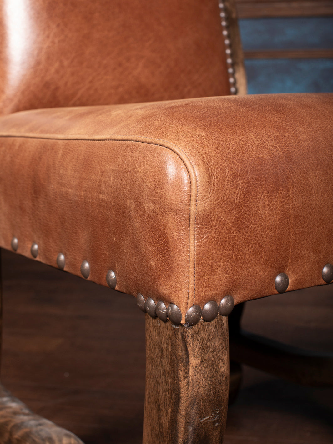 Crest Axis Hide Leather Dining Chair