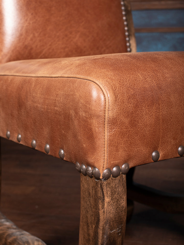 Crest Axis Hide Leather Dining Chair