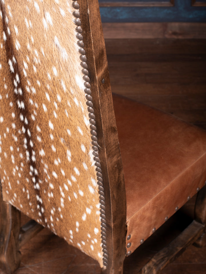Crest Axis Hide Leather Dining Chair