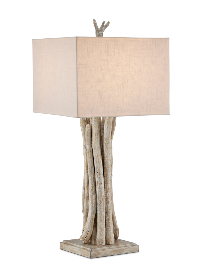 Driftwood Whitewash Table Lamp