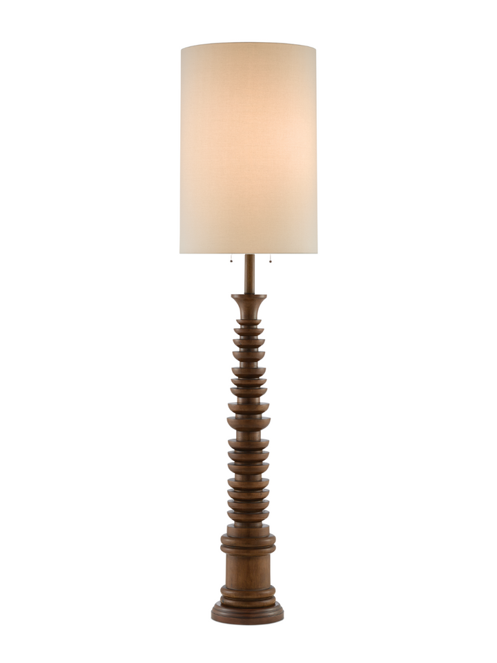 Malayan Natural Floor Lamp