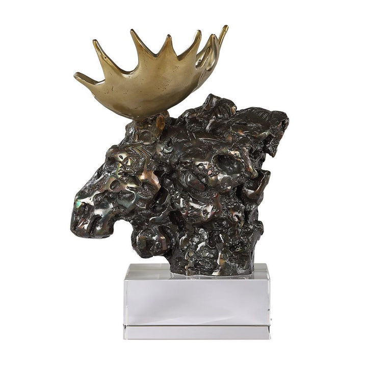 Moose Bust Sculpture