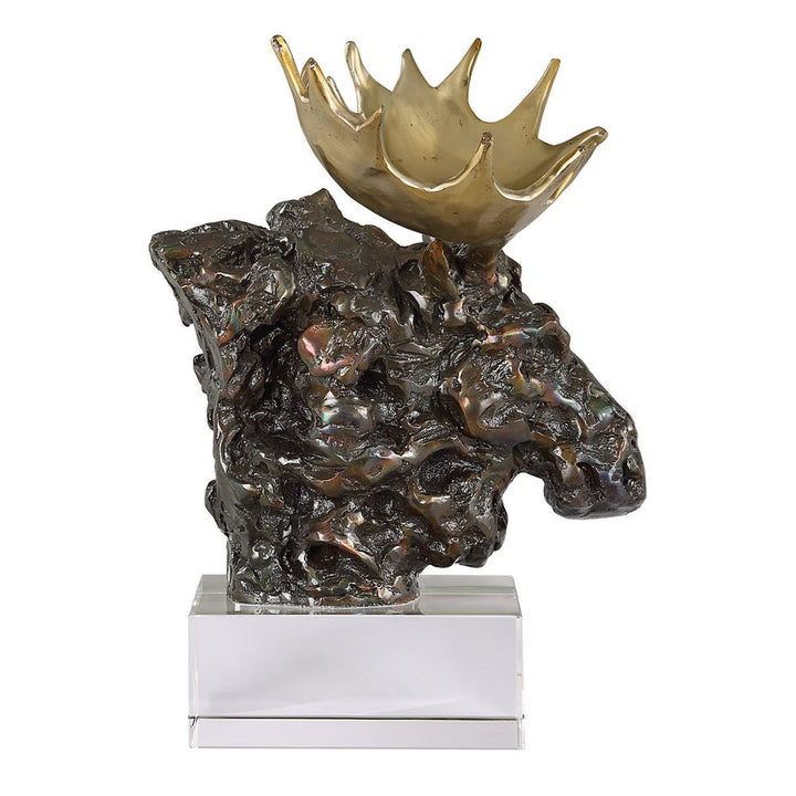 Moose Bust Sculpture