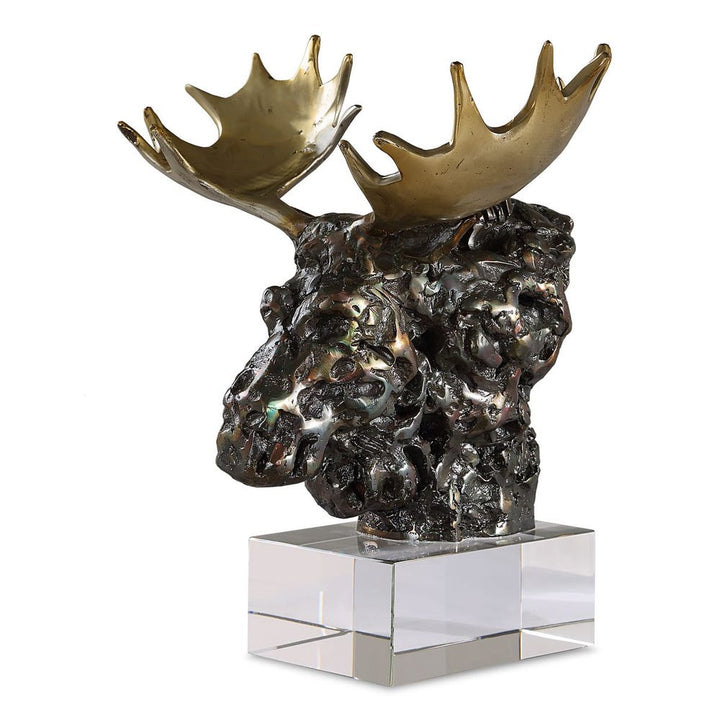 Moose Bust Sculpture