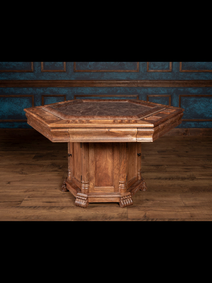 Ridgeland Leather Poker Table