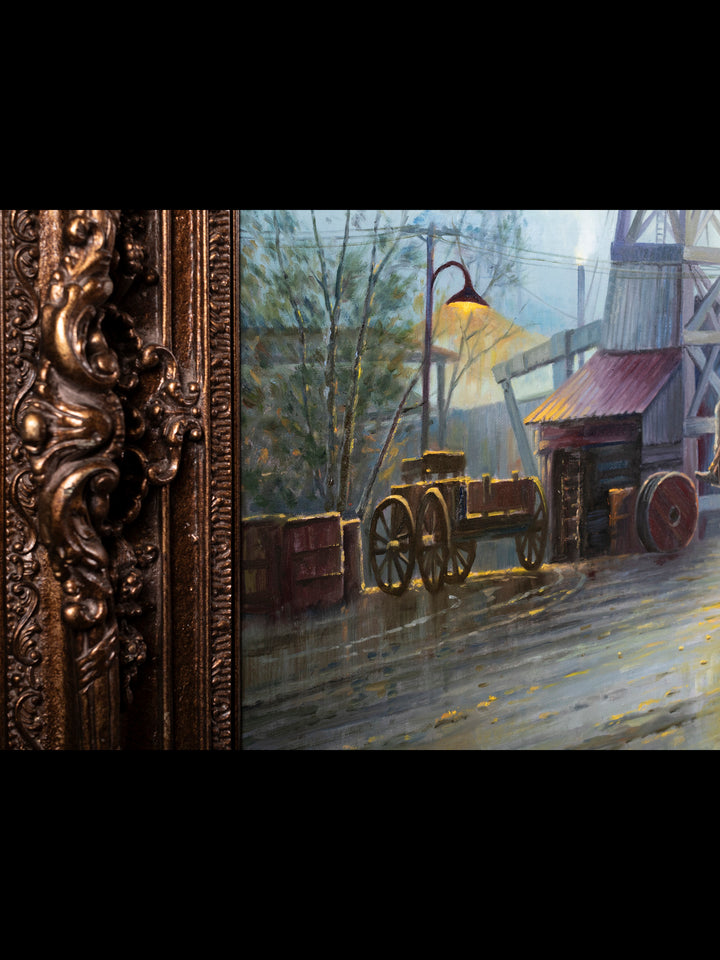 Cowboys in an Early Oil Boomtown