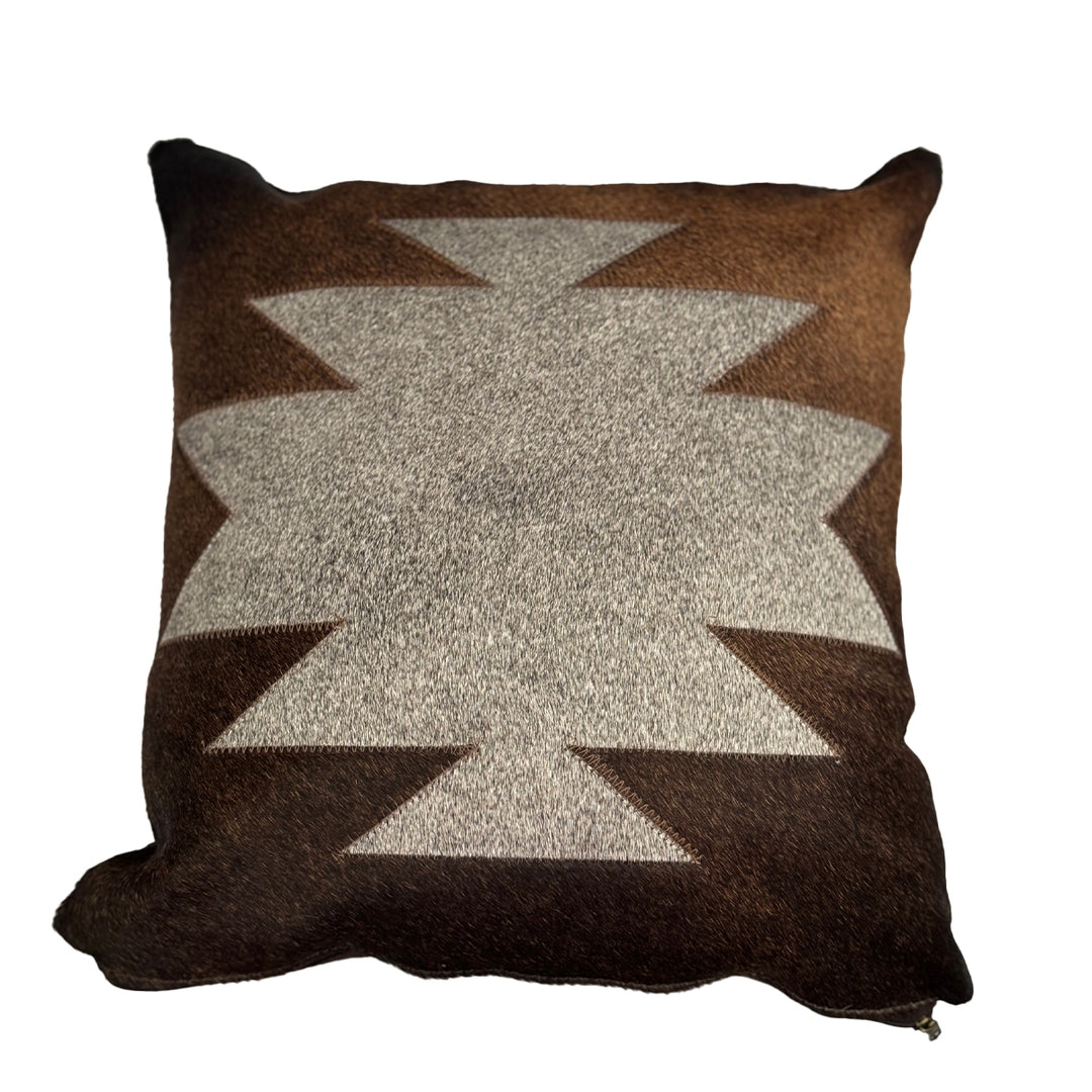Printed Mesa Cowhide Single Sided Pillow