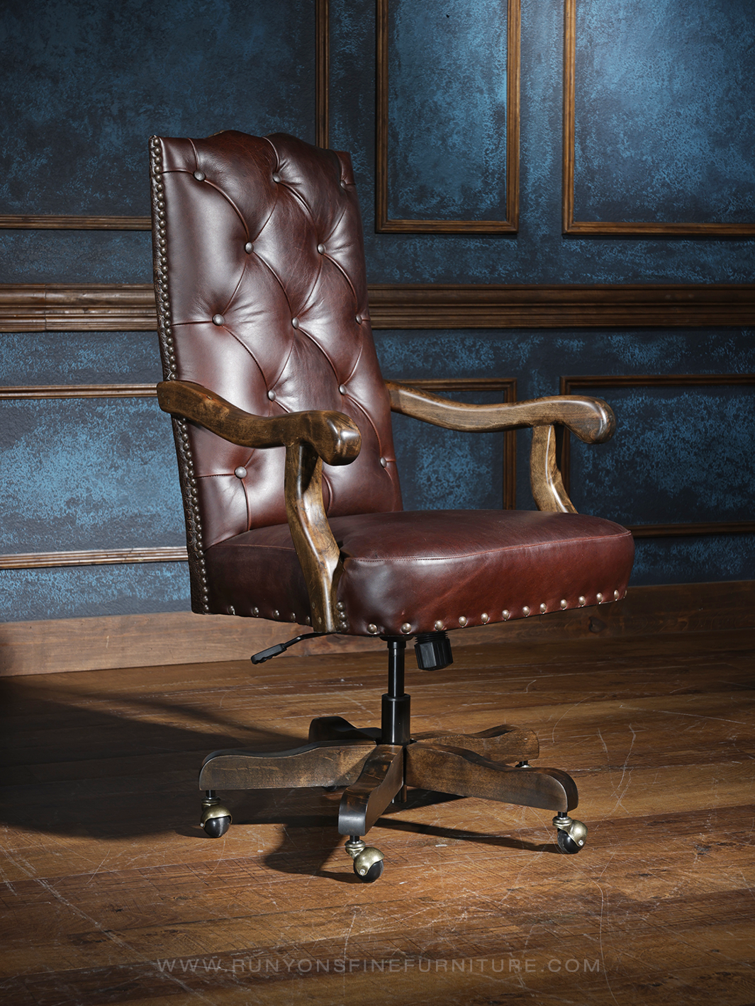 Crocodile Sienna Western Desk Chair Runyon s Fine Furniture