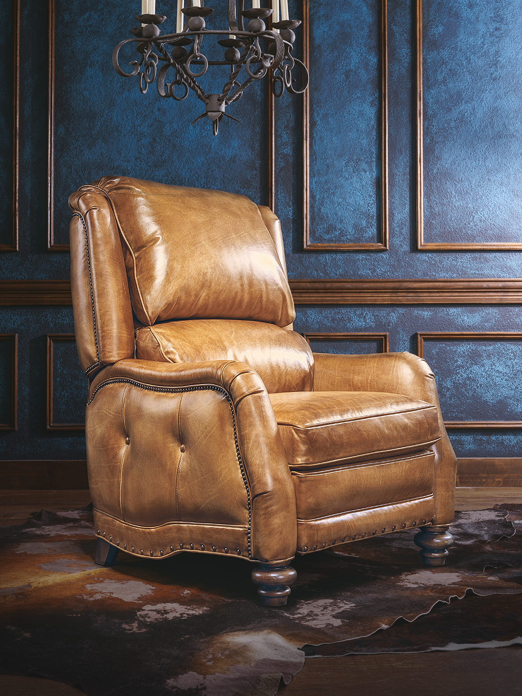 western leather recliners