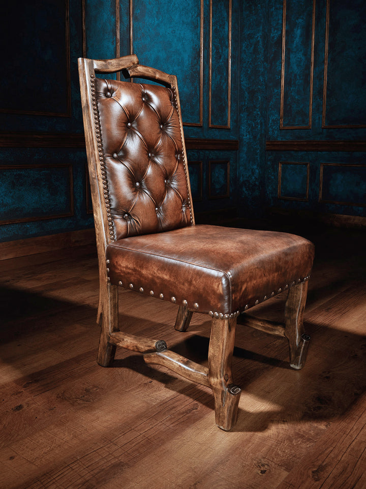 Lodge Cabin Axis Leather Dining Chair