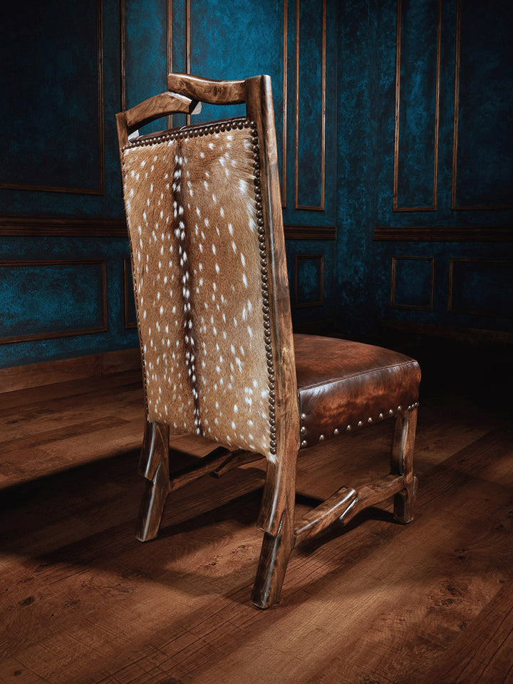 Lodge Cabin Axis Leather Dining Chair