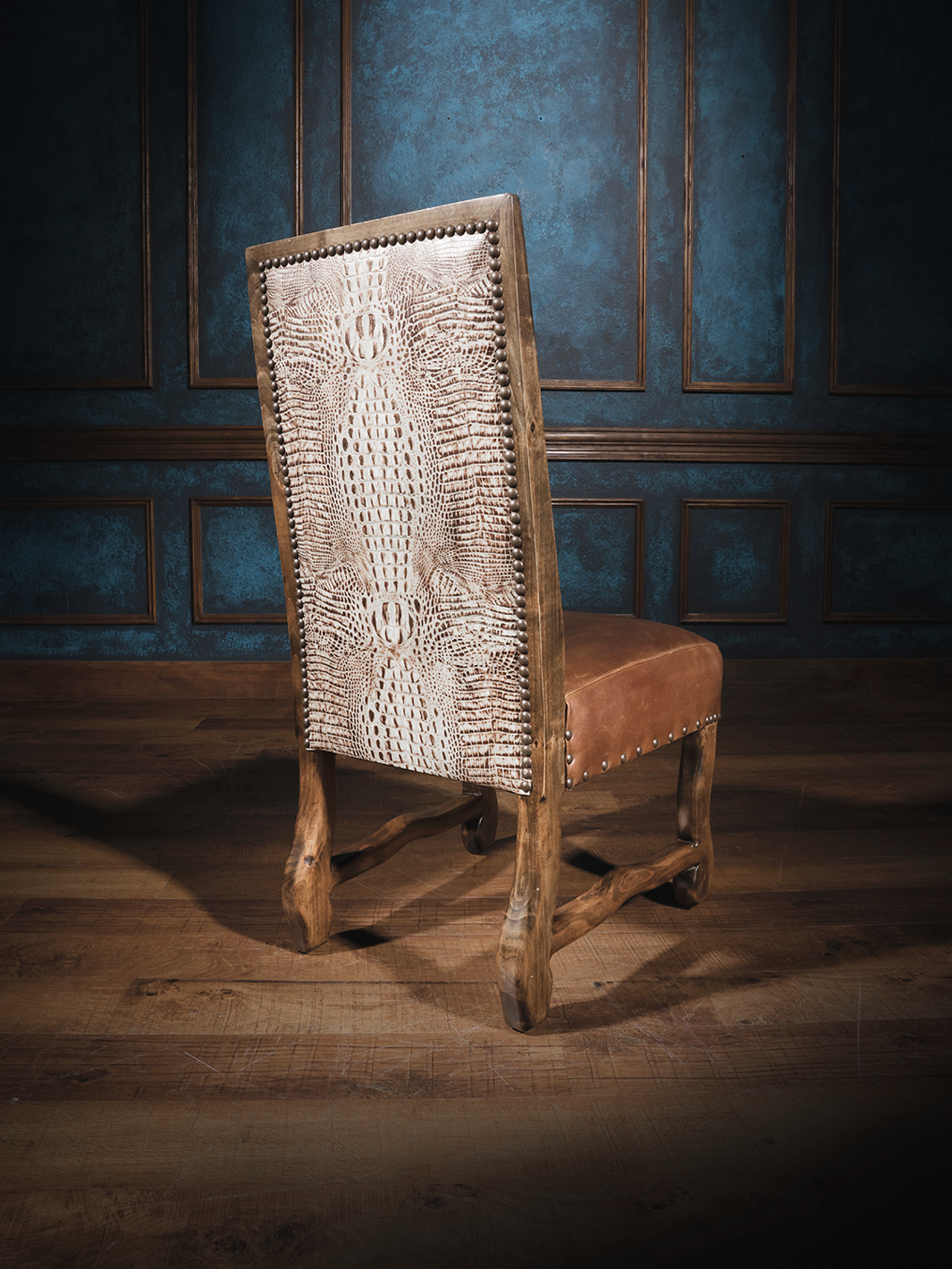 Dark Rider Leather Dining Chair