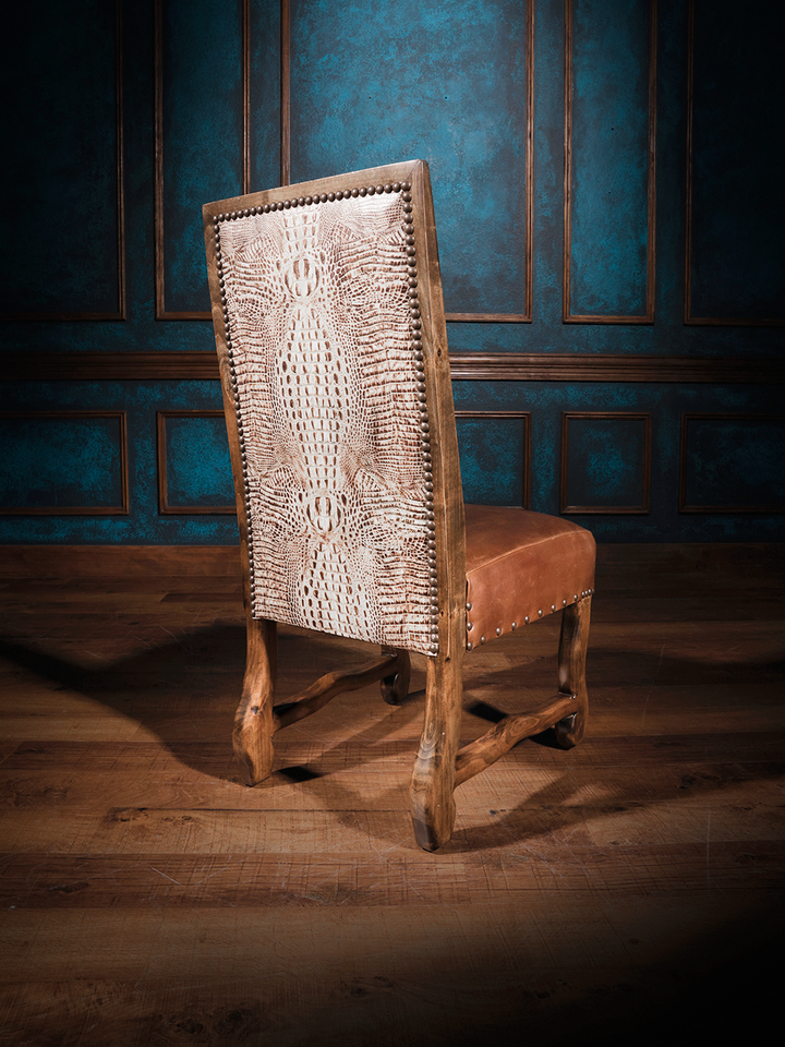 Dark Rider Leather Dining Chair