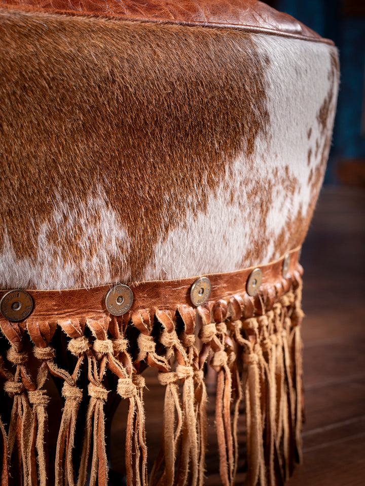 Maverick 3-Seater Tufted Leather Settee