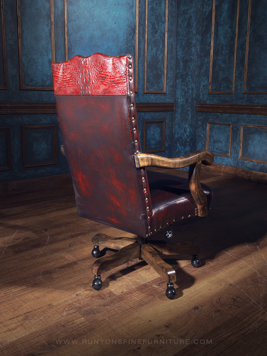 Russell Western Leather Desk Chair