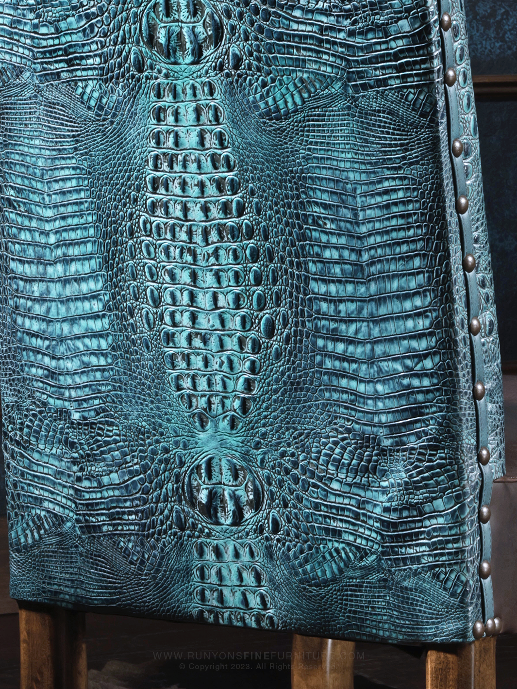 The Nile Crocodile Leather Dining Chair