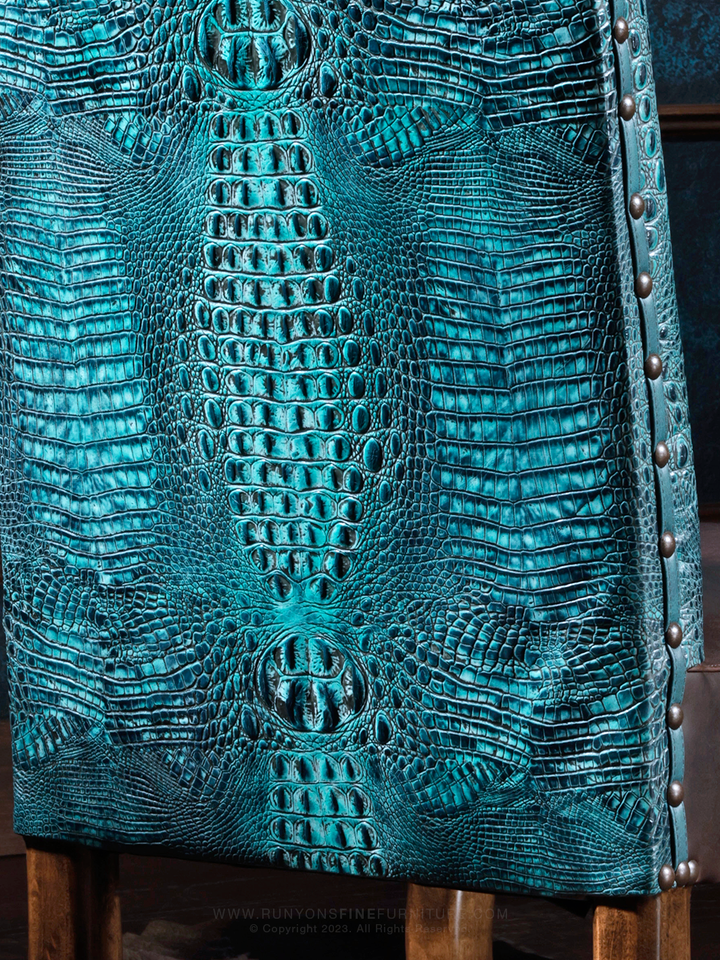 The Nile Crocodile Leather Side Chair