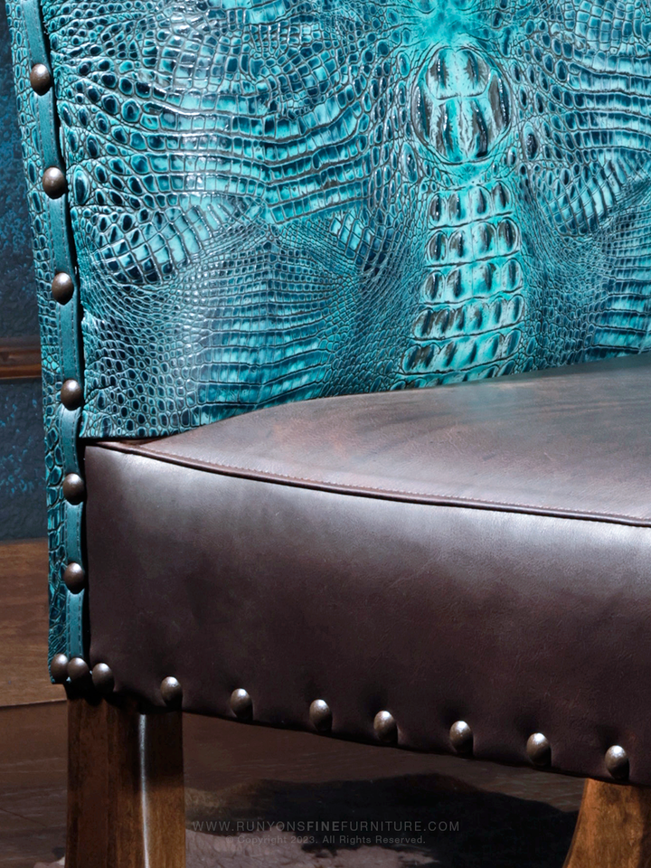 The Nile Crocodile Leather Side Chair