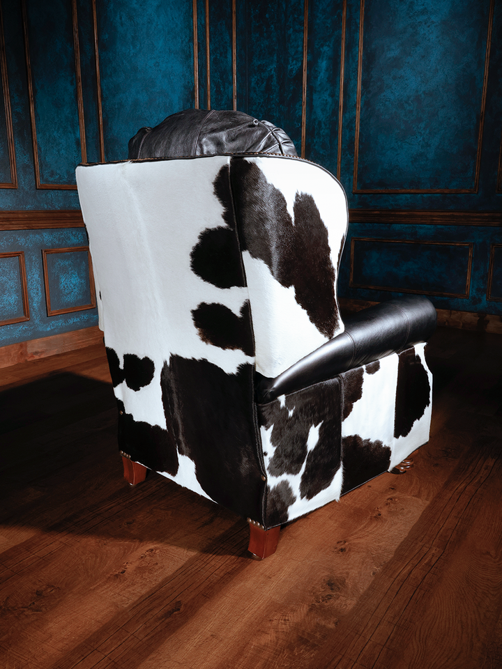 Bodacious Leather and Cowhide Recliner