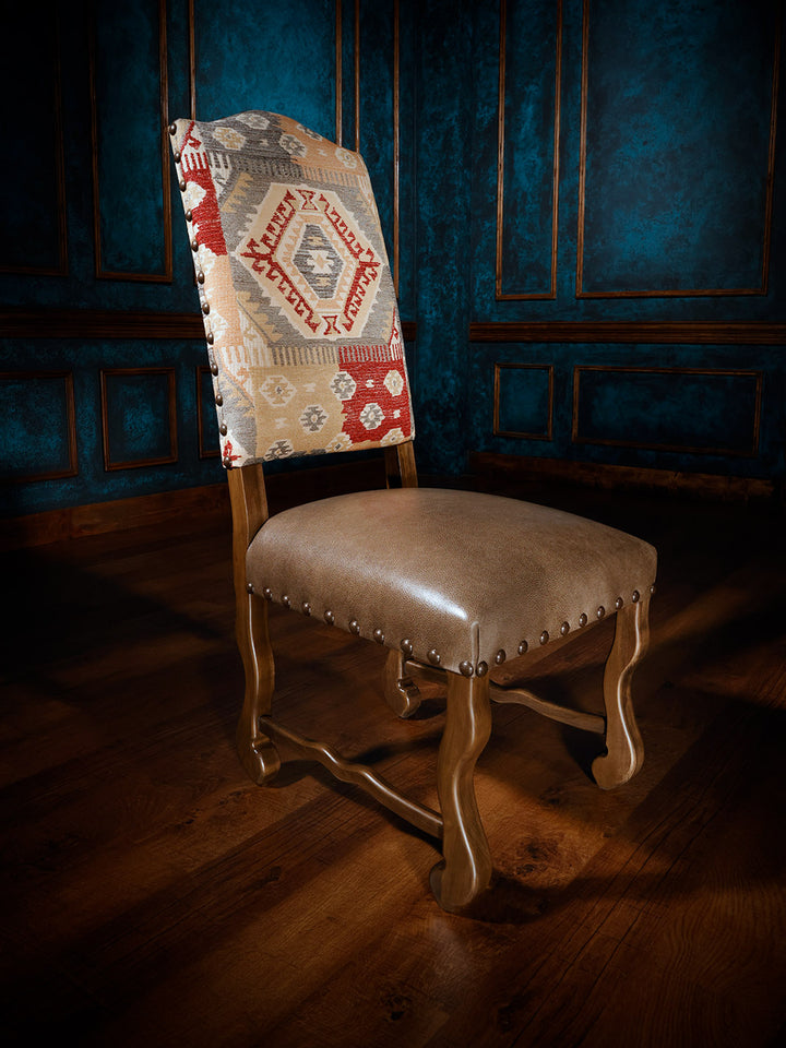 Side shot of Alamo southwestern style side chair 