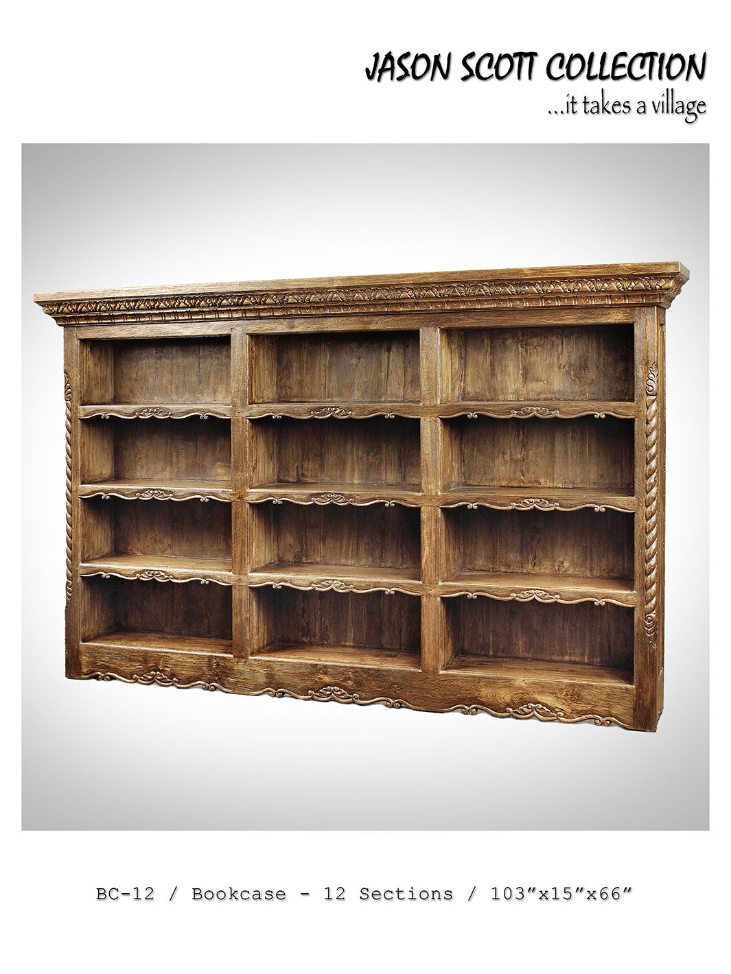 Jason Scott Bookcase / 12 Sections