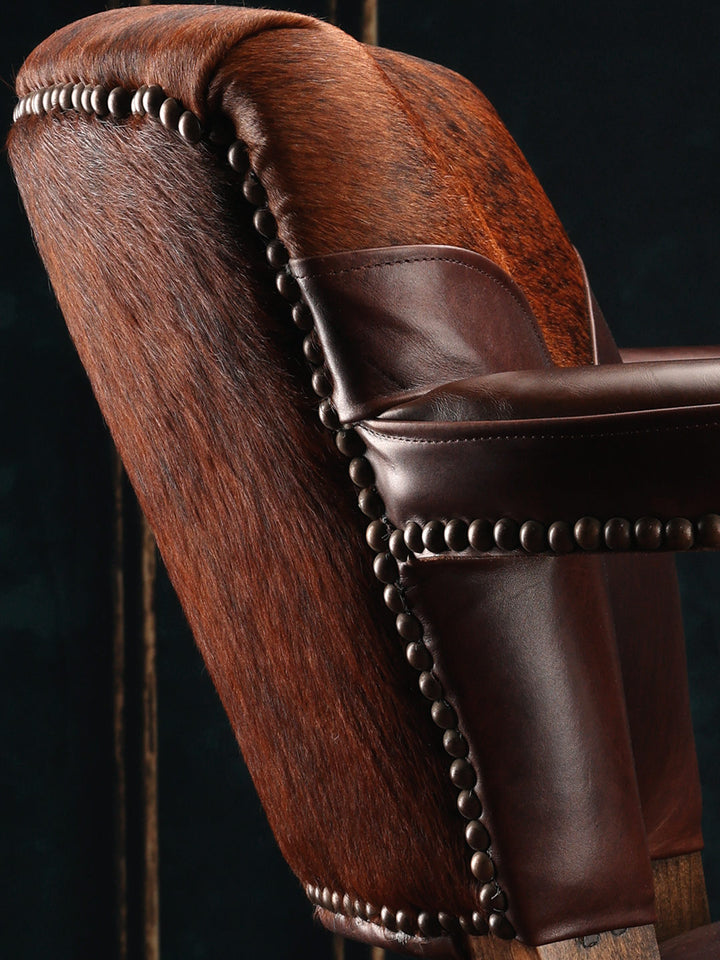 high end cowhide barstool