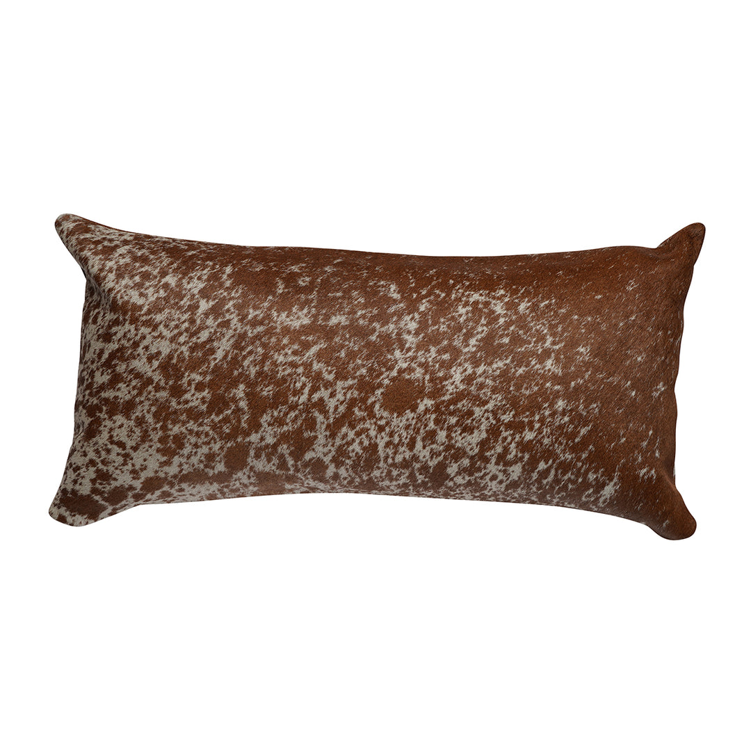 Brown & White Salt & Pepper Cowhide Pillow