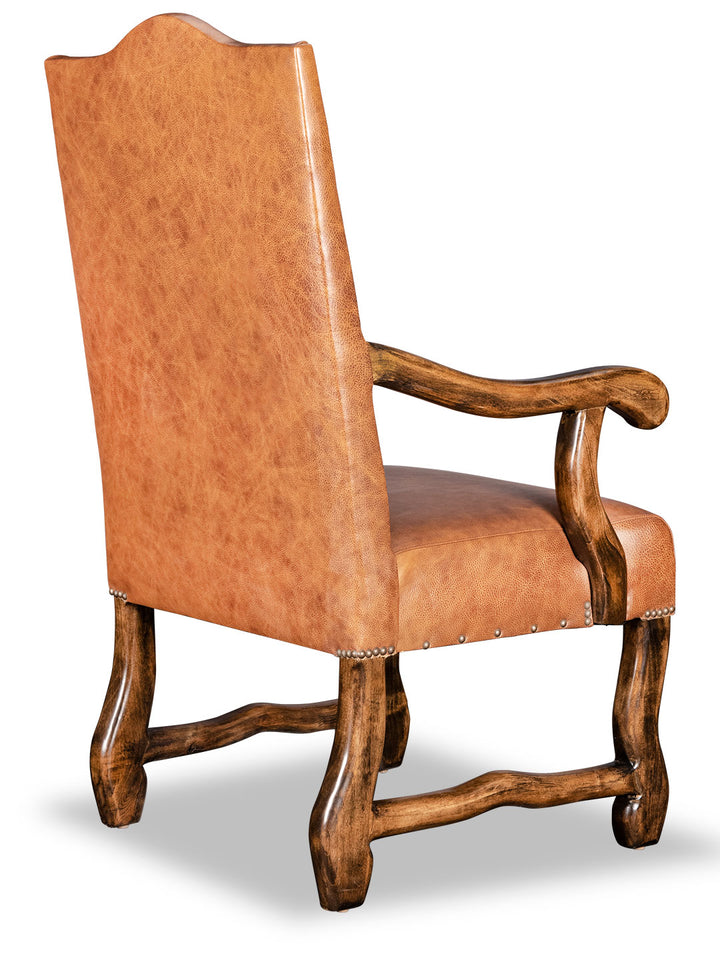 Delmonico Leather & Croc Arm Chair