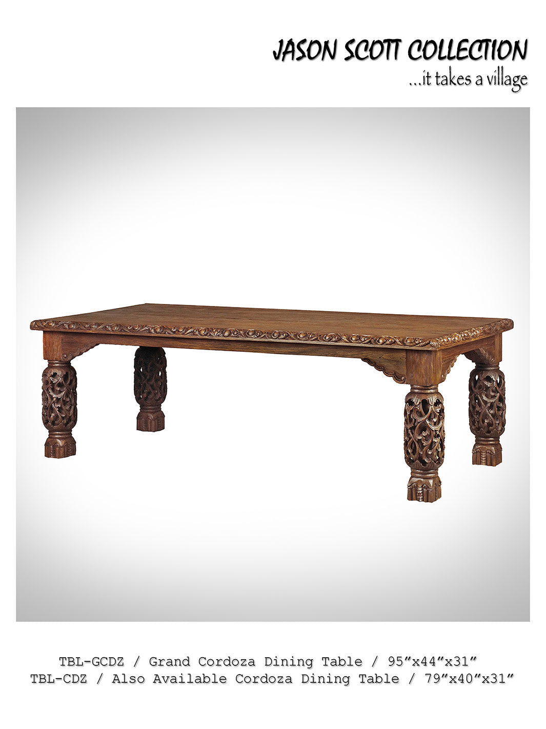 Jason Scott Grand Cordoza Dining Table