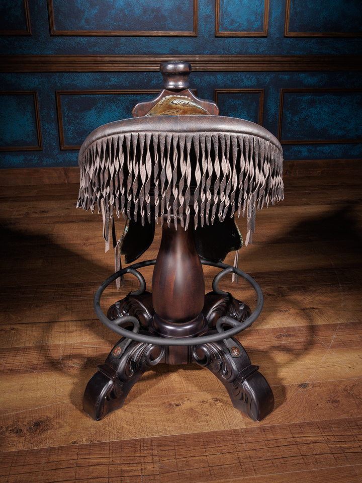 Plumas Tennessee Stud Saddle Bar Stool