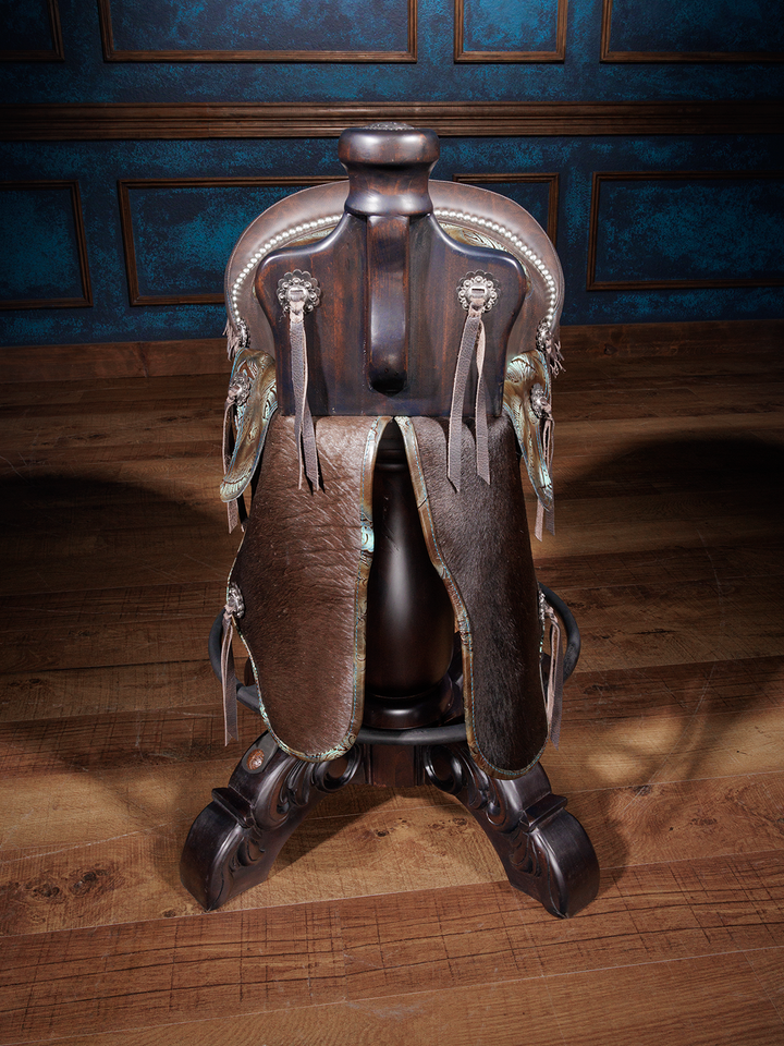 Plumas Tennessee Stud Saddle Bar Stool