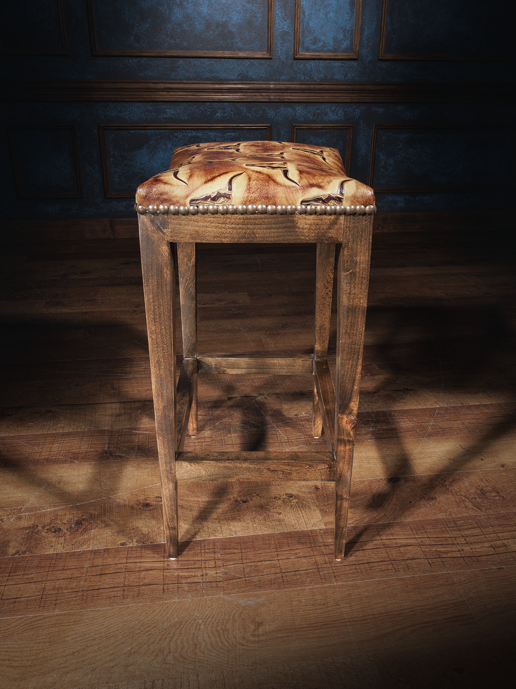 Longhorn Trail Saddle Stool