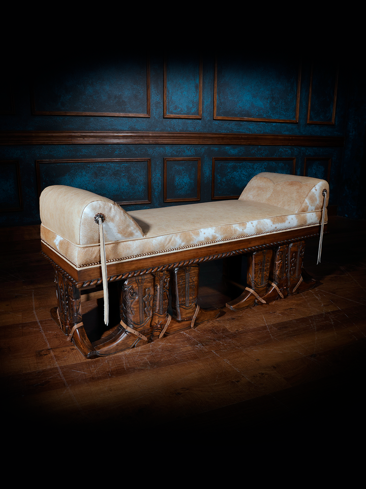 Cattle Baron Boot Bench
