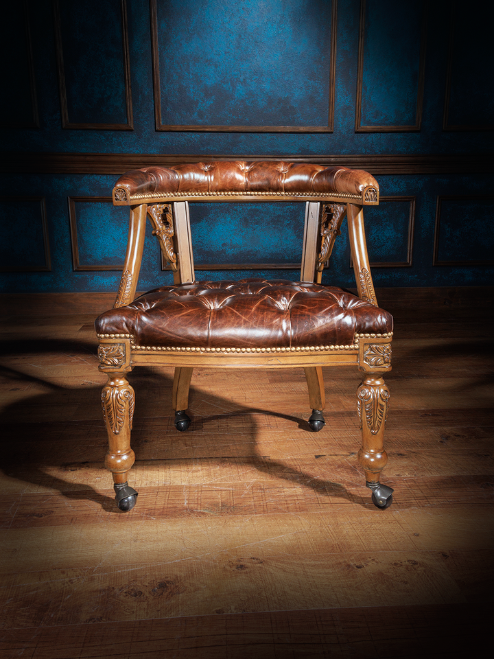 Regency Leather Game Chair