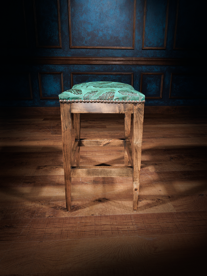 Matoaka Leather Saddle Stool