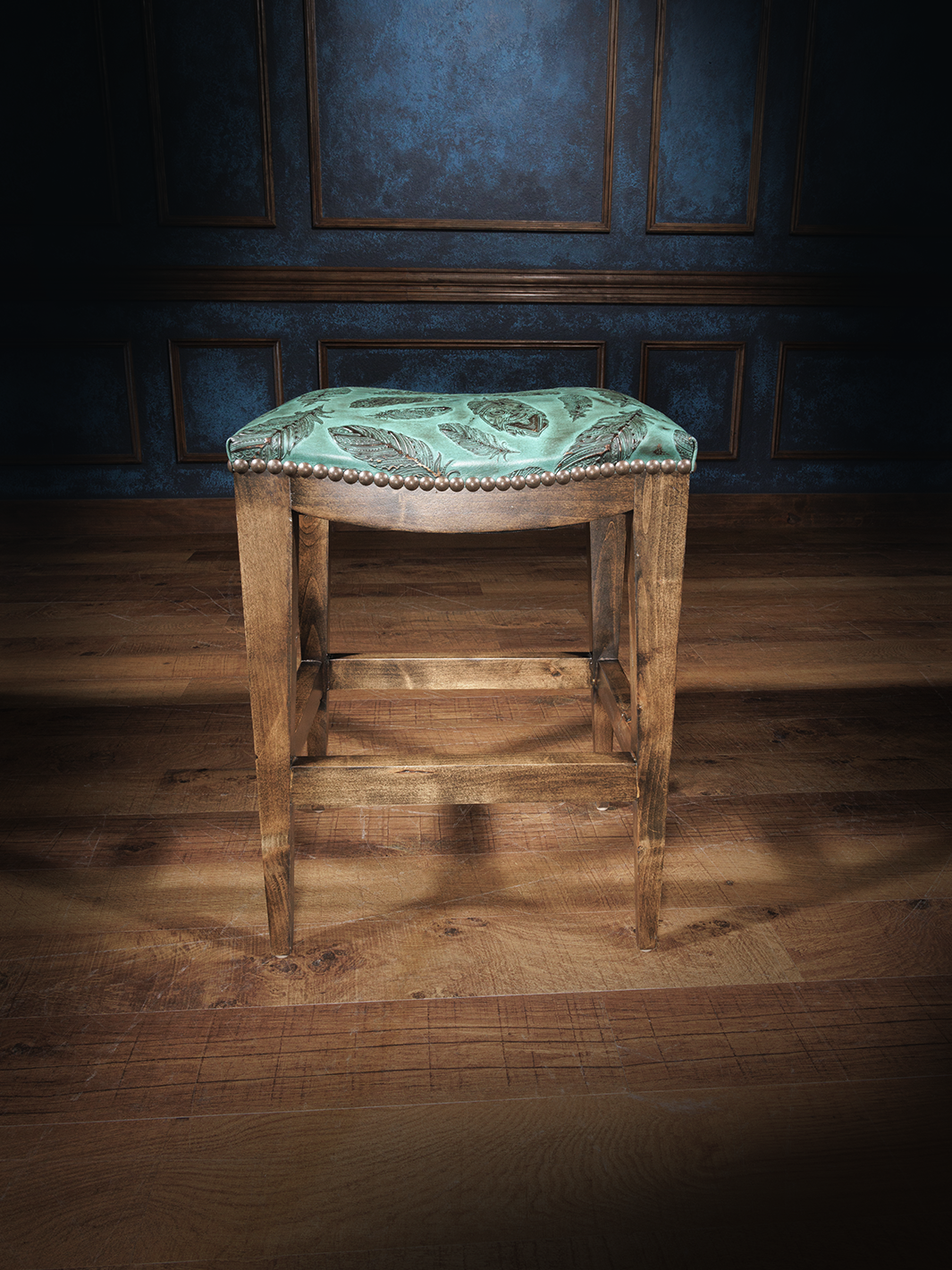 Matoaka Leather Saddle Stool