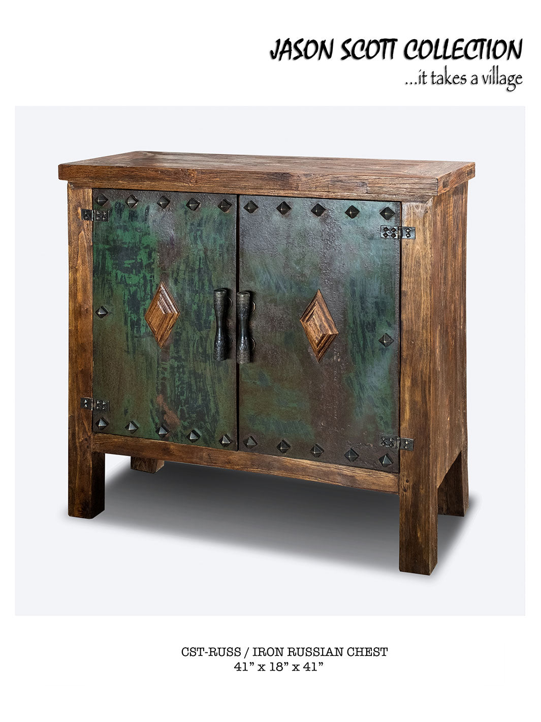 Jason Scott Russian Iron Door Chest