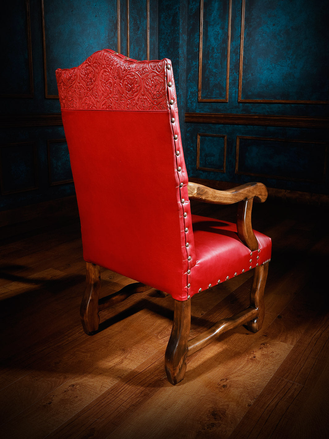 Red Dawn Western Leather Dining Chair