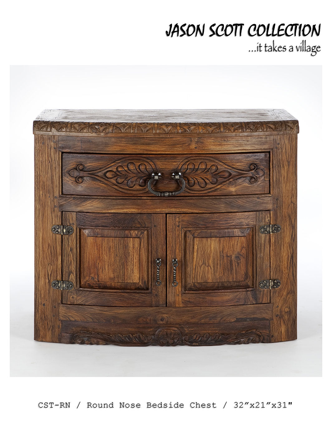 Jason Scott Round Nose Bedside Chest