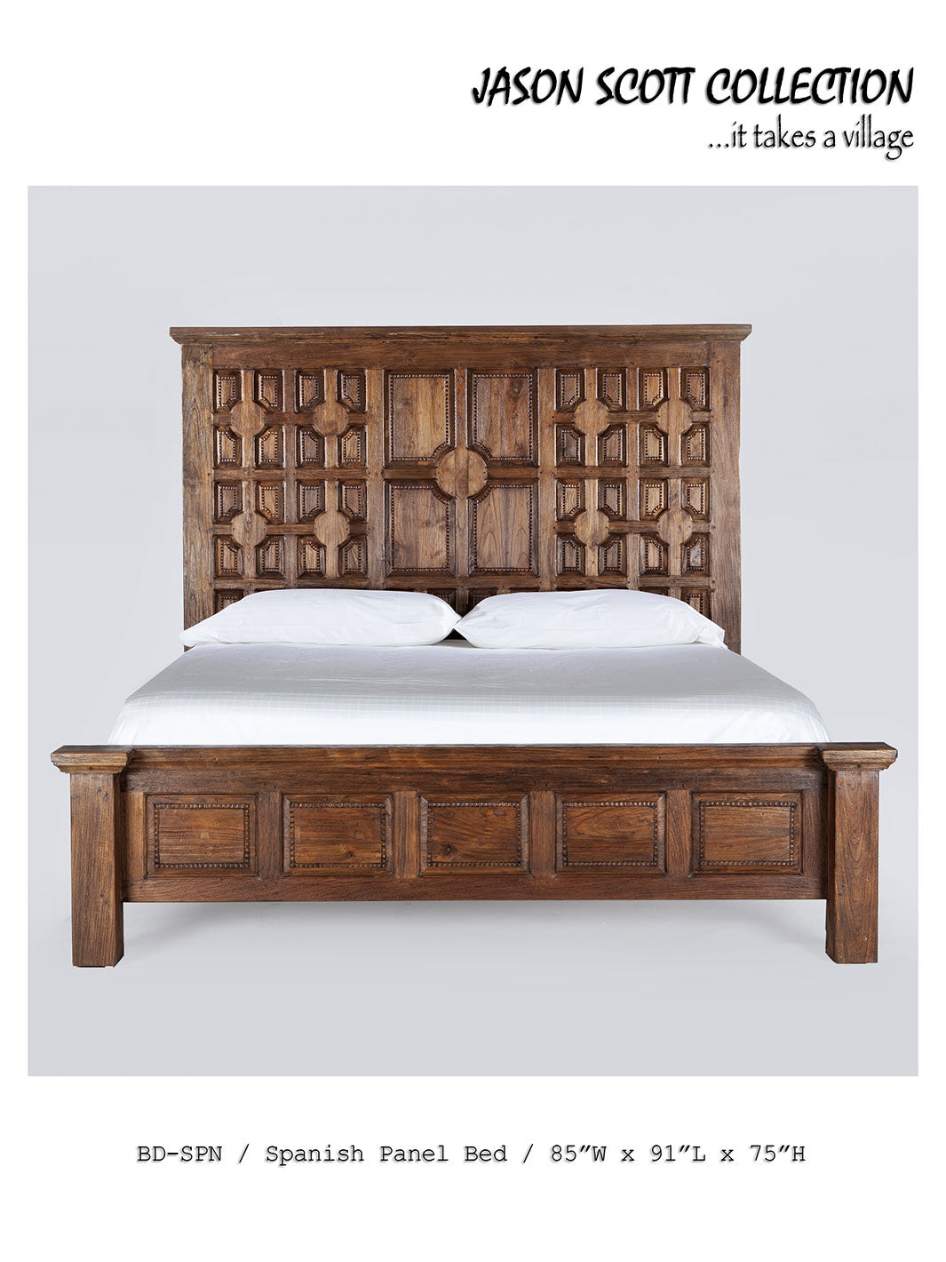 Jason Scott Spanish Panel Bed