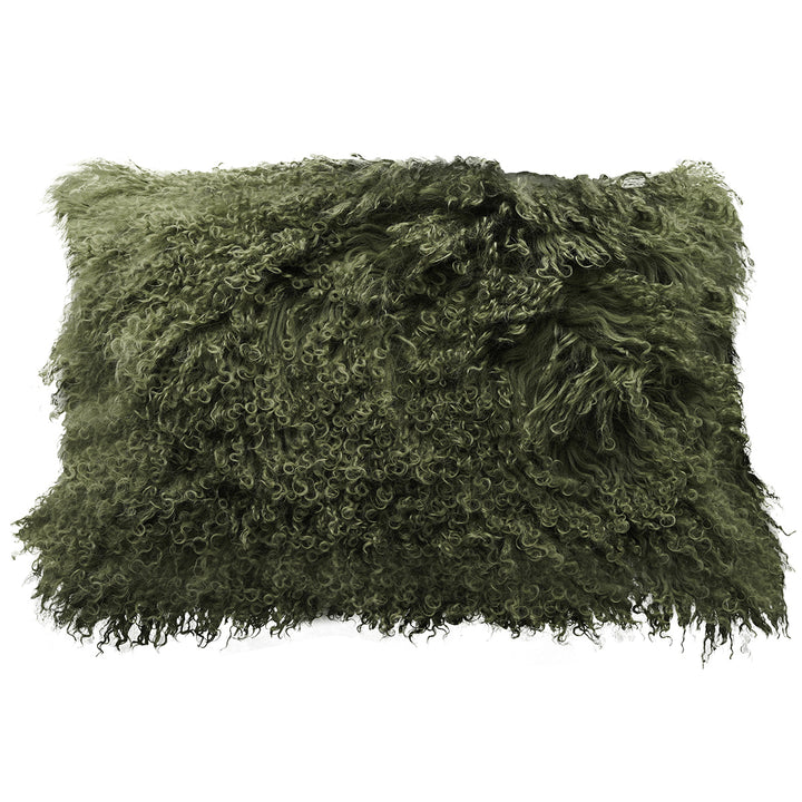 Olive Green Tibetan Pillow